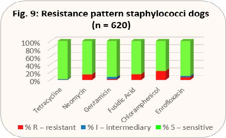 Laboklin: Resistance pattern staphylococci dogs (n = 620)