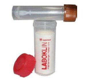 Laboklin: Faeces tube with outer packaging